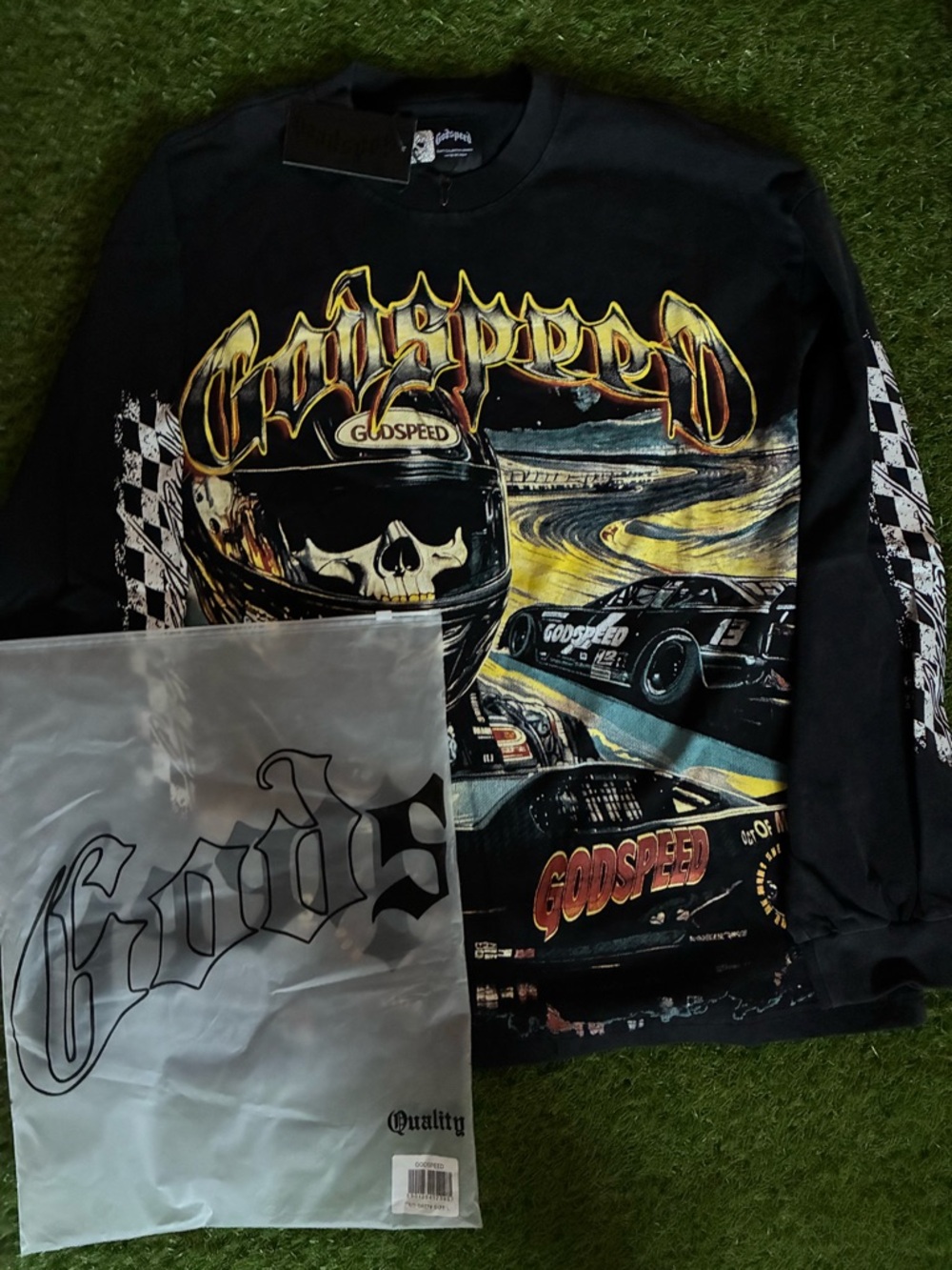 Black Godspeed Racing Grapic Tee - Picture 4 of 5